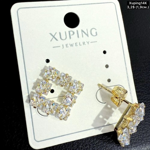 Сережки Xuping14К 10929 (1.9см)